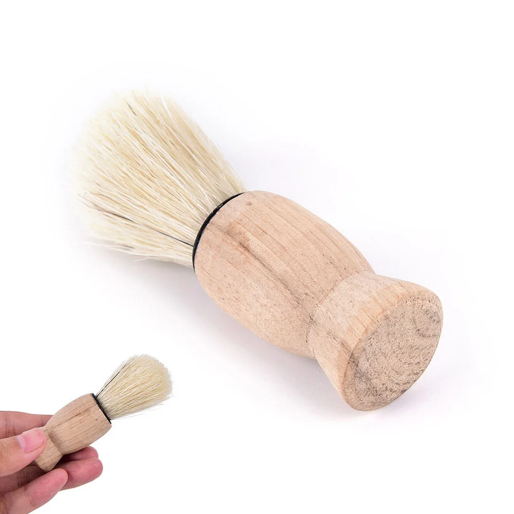Men Shaving Beard Brush Badger Hair Shave Wooden Handle Facial Cleaning Appliance High Quality Pro Salon Tool Safety Razor Brush