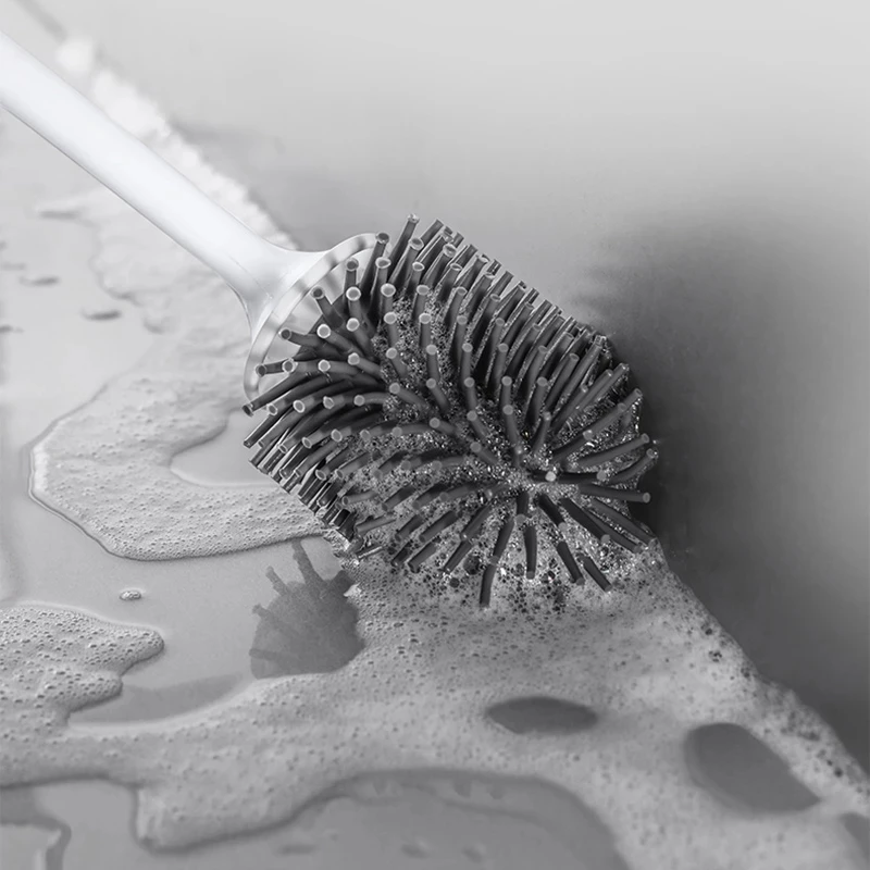 Силиконовая щетка для унитаза из термоэластопласта инструмент быстрой очистки