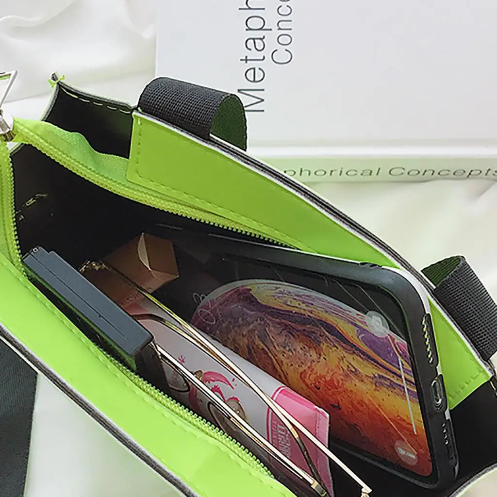 

Women's Fashion Fluorescence Color Bag Handbag Bag Casual Bag Shoulder Bag Neon green handbag sac main femme
