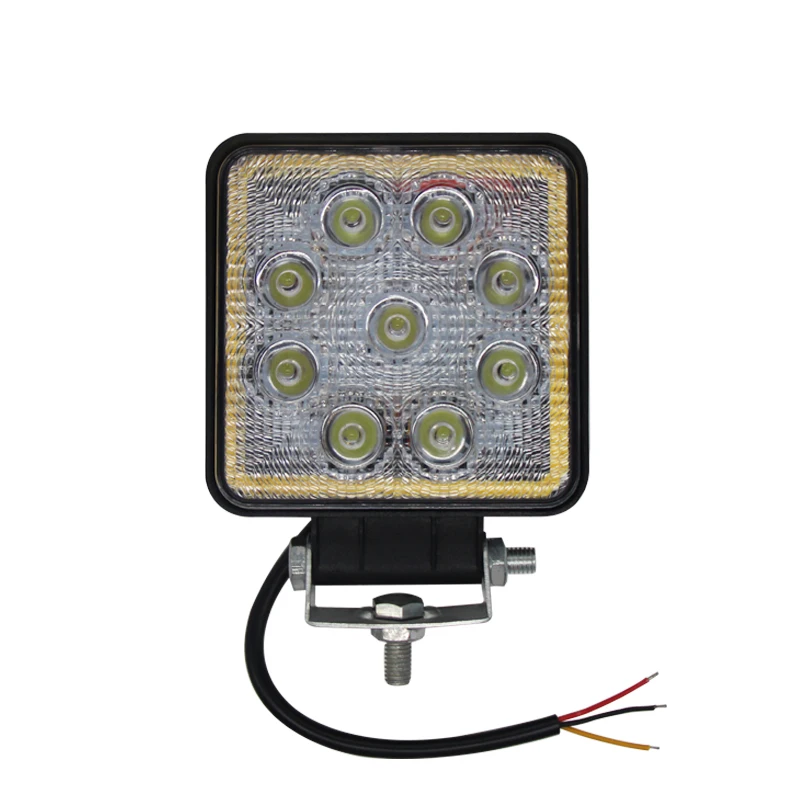 

LED Light Bar Work 27W Square Spot For 4x4 Offroad SUV ATV Tractor Boat Trucks Excavator JR-46