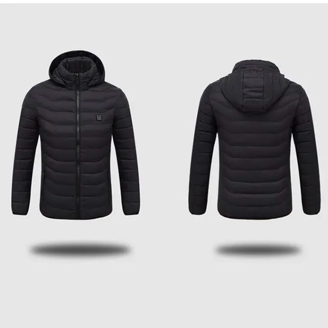 Жилет с электрическим подогревом куртки хлопковое пальто капюшоном и