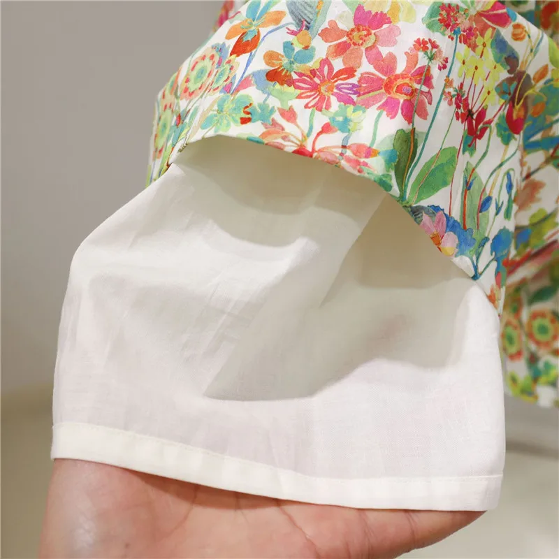 

Kids Hand Smock Embroidery Floral Dresses Girls Summer Vintage Smocked Frocks Children Boutique Smocking A Line Dress Outfits