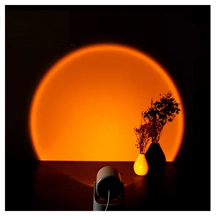 

Sunset Lamp USB Rainbow Sunset Projector Light LED Night Light Coffee Shop Bar Atmosphere Lamp Background Decoration Neon Light