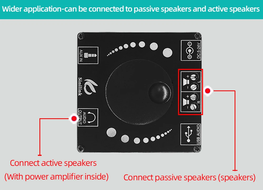 Цифровой усилитель мощности AP50H беспроводной аудио TPA3116D2 Hi-Fi Bluetooth 3 5 | Электроника