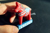 swedish dala horse sweden tourist travel souvenir 3d resin refrigerator fridge magnet craft gift idea home decor