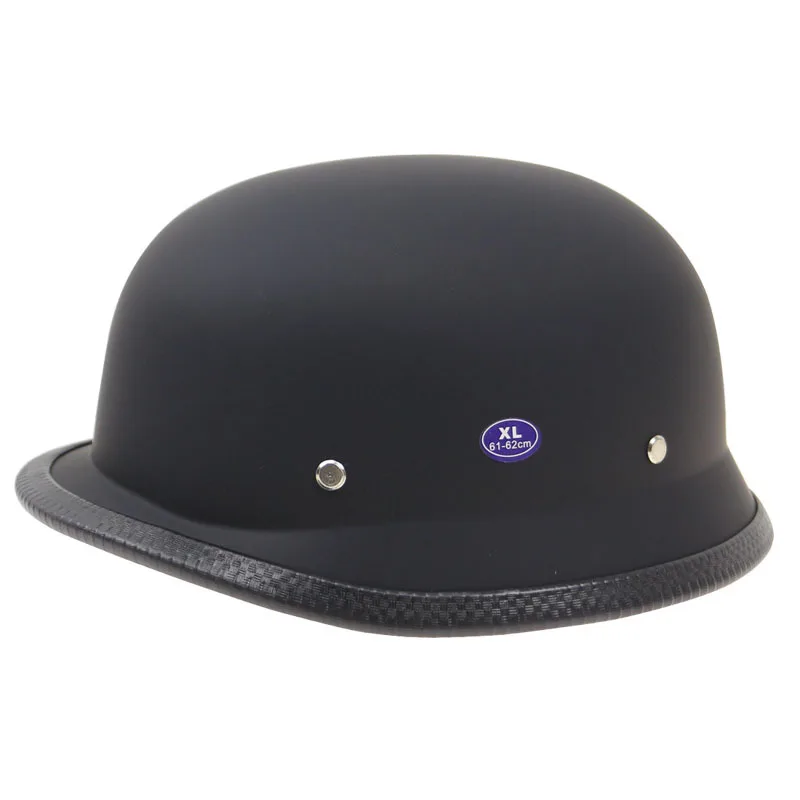 Motorcycle Retro Half German Helmets Matte Black Face Helmet Chopper Cruiser Biker M/L/XL | Автомобили и мотоциклы