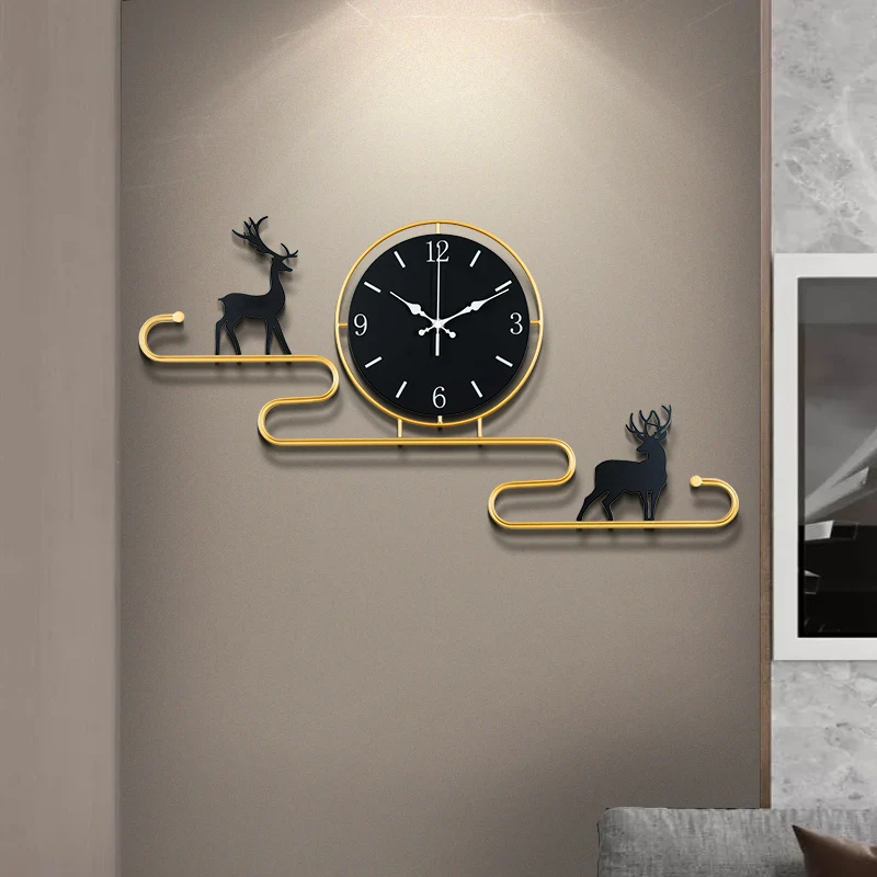 

Creative Art Wall Clock Modern Design Nordic Simple Luxury Large Wall Clock Mechanism Silent Reloj Pared Home Decoration DG50WC