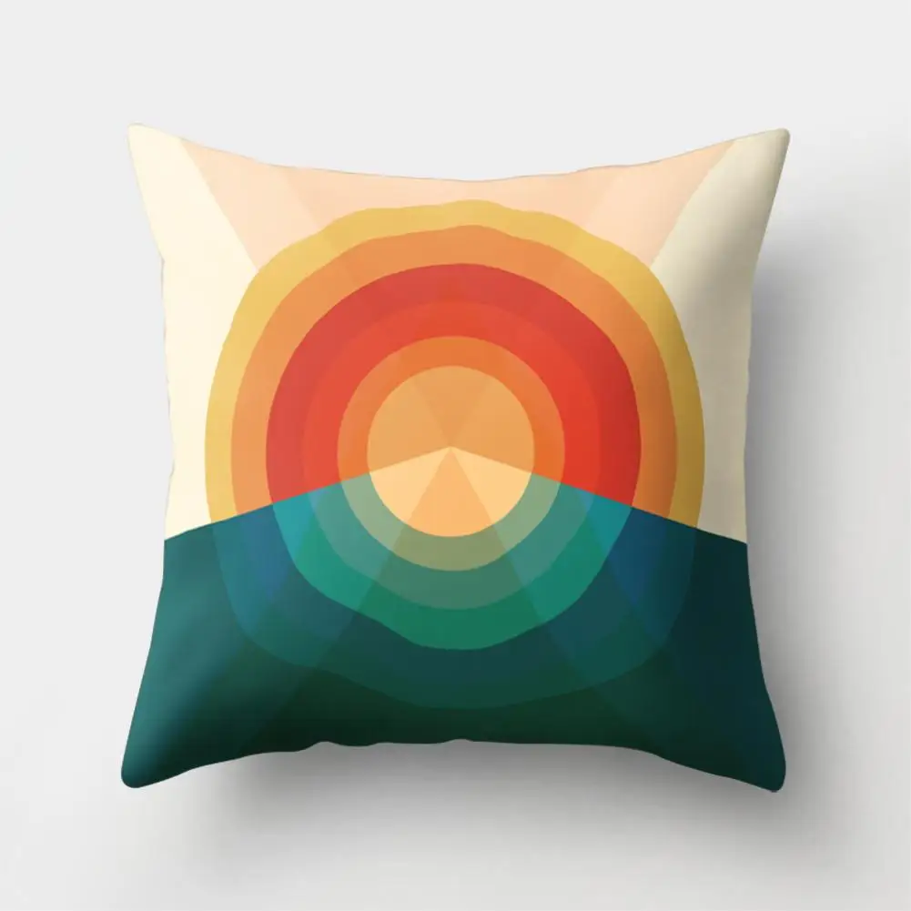 Цветной чехол для подушки Sunrise с поддержкой талии автомобиля дома дивана декор