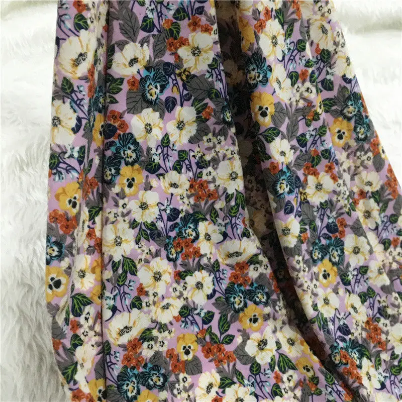 

150X100cm Chiffon Floral Printing Polyester Fabrics By The Meter for Sewing Dresses Scarves Ornaments DIY Patchwork Materials