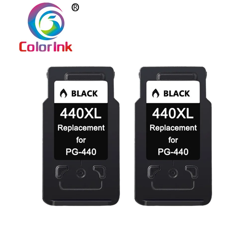 2PK Black Coloink 2 шт совместимый 440XL 441XL сменный картридж для принтера PG 440 441 XL для Canon Pixma MG2180 3180 4180 4280 MX438 518 378 - Цвет: 2PK Black