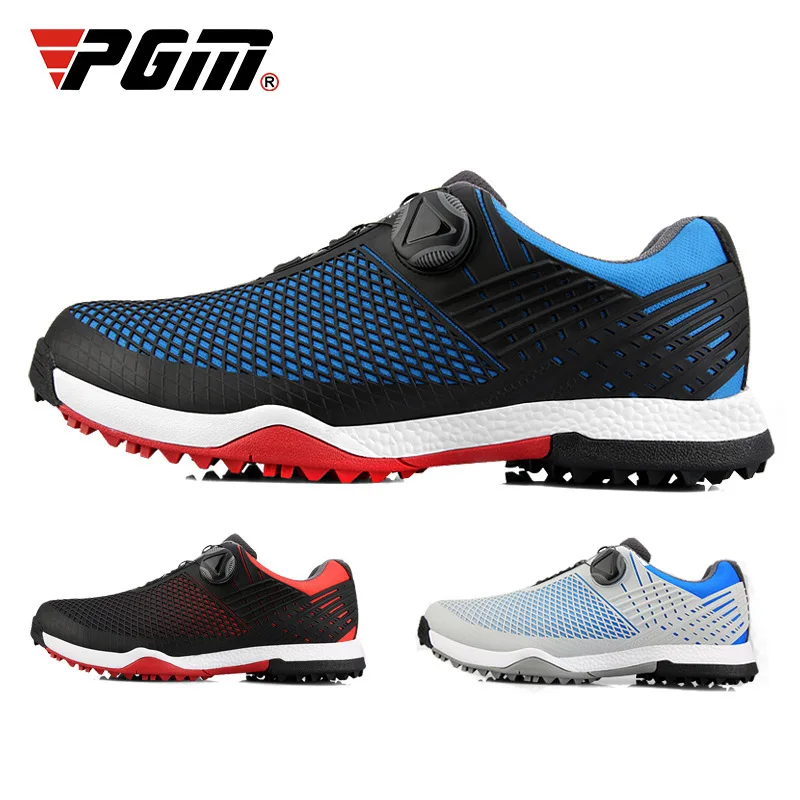 PGM Men's Golf Shoes Wear Slip Resistant Microfiber Sports Waterproof Shoes Super Soft Comfort High-end Non-slip Sneakers