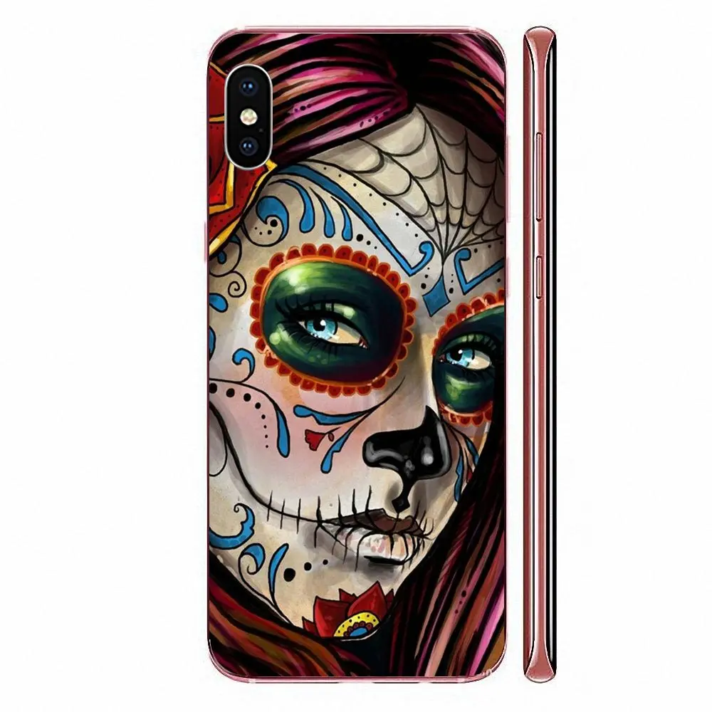 Тату День мертвых классика лучше для Huawei Honor Mate 7 7A 8 9 10 20 V8 V9 V10 V30 P40 G Lite Play Mini Pro P Smart |