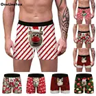 Трусы-боксеры мужские OneLineFox, рождественское нижнее белье