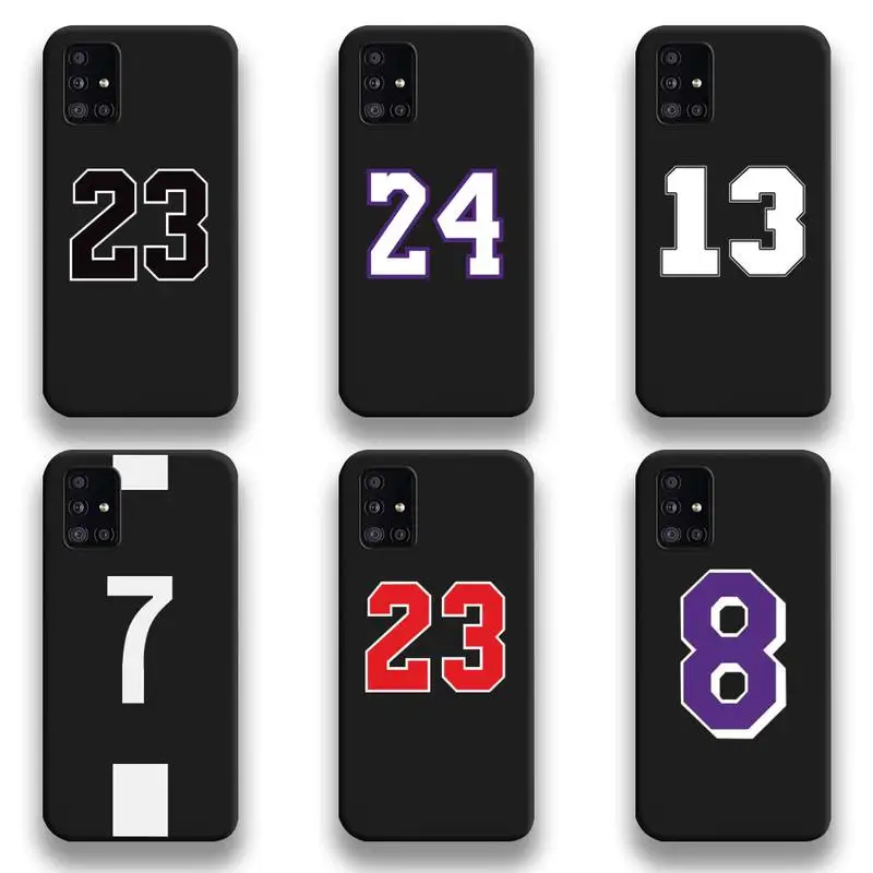

Basketball Football 23 24 7 13 Phone Case For Samsung Galaxy A52 A21S A02S A12 A31 A81 A10 A20E A30 A40 A50 A70 A80 A71 A51 5G