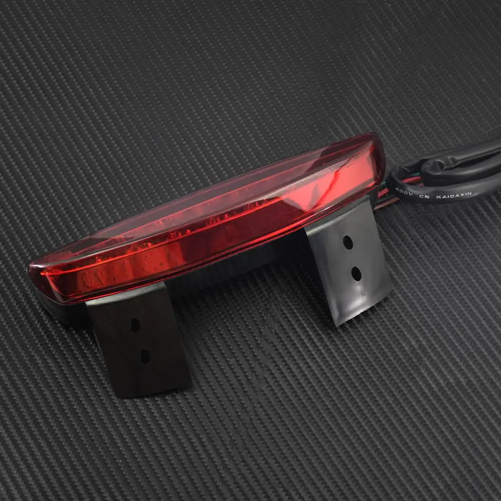 Мотоцикл Чоппер заднее крыло светодиодный Стоп задний светильник красные линзы