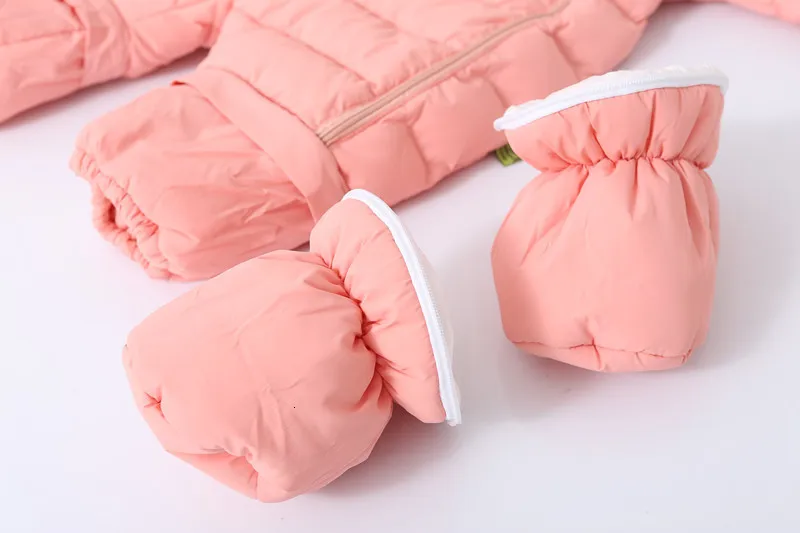 30 degrees cold Winter warm Baby girl Clothes New born Style Baby Rompers Baby Boys Jumpsuits cute Cartoon Infant Overalls