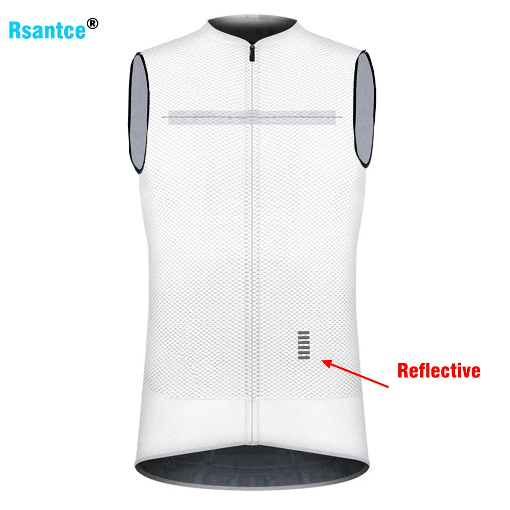 

2021 Pro Team Summer Tops Cycling Jersey Clothes Bicycle Bike Downhill Breathable Quick Dry Shirt Men Sleeveless Reflective Vest