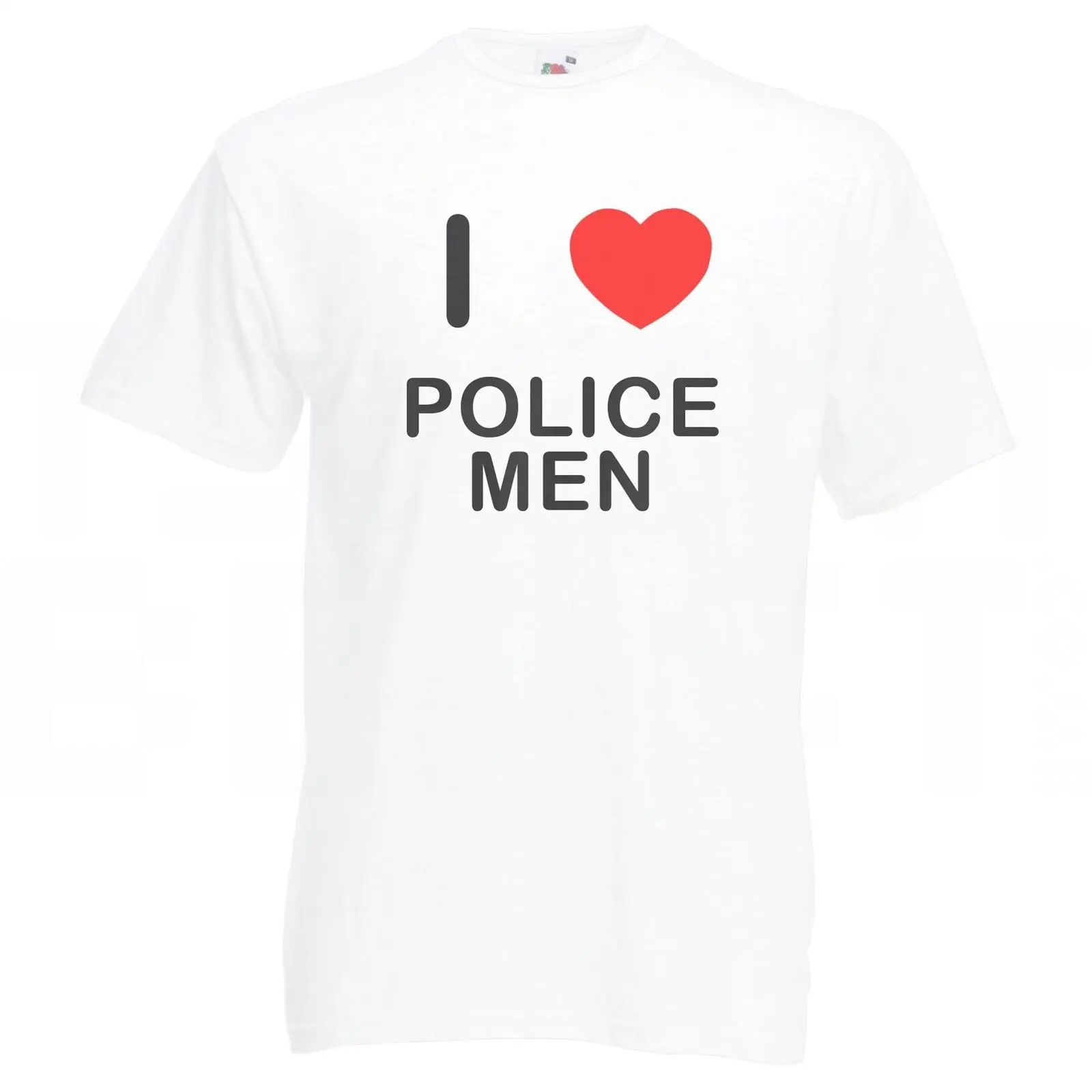 I Love Police Мужская футболка Новая модная брендовая хип хоп с принтом высокое