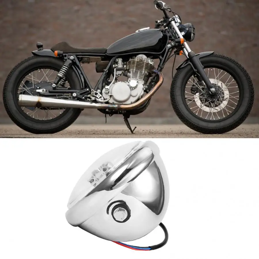 5 75 дюймов мотоцикл ретро СВЕТОДИОДНАЯ Лампа фара хром подходит для Yamaha motocicleta faro