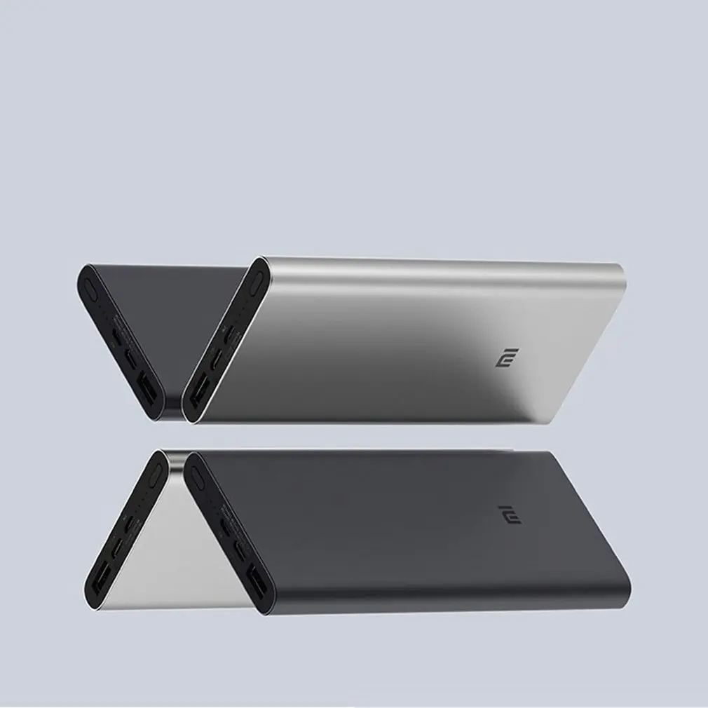 Оригинал Xiao mi power Bank 3 10000 мАч PLM12ZM usb type C QC3.0 Быстрая зарядка bank портативное