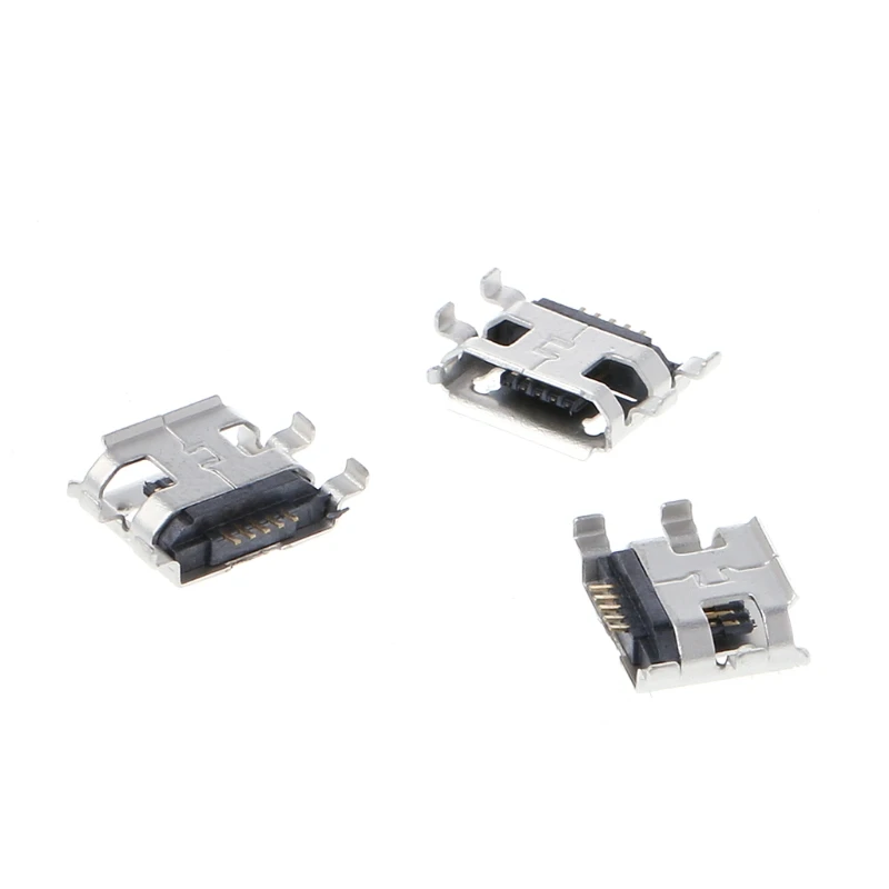 10 шт потребительских упаковок для микро Тип USB B 5 Pin гнездовой SMD 4 ноги Штекерный