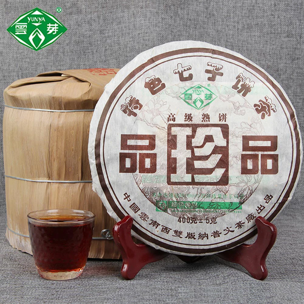 Puwen 2006 Te Pu-erh Yunya Shu Драгоценности (чжэньчжэнь пин) спелый ПУ-erh Чай Торт 400 г | Дом и