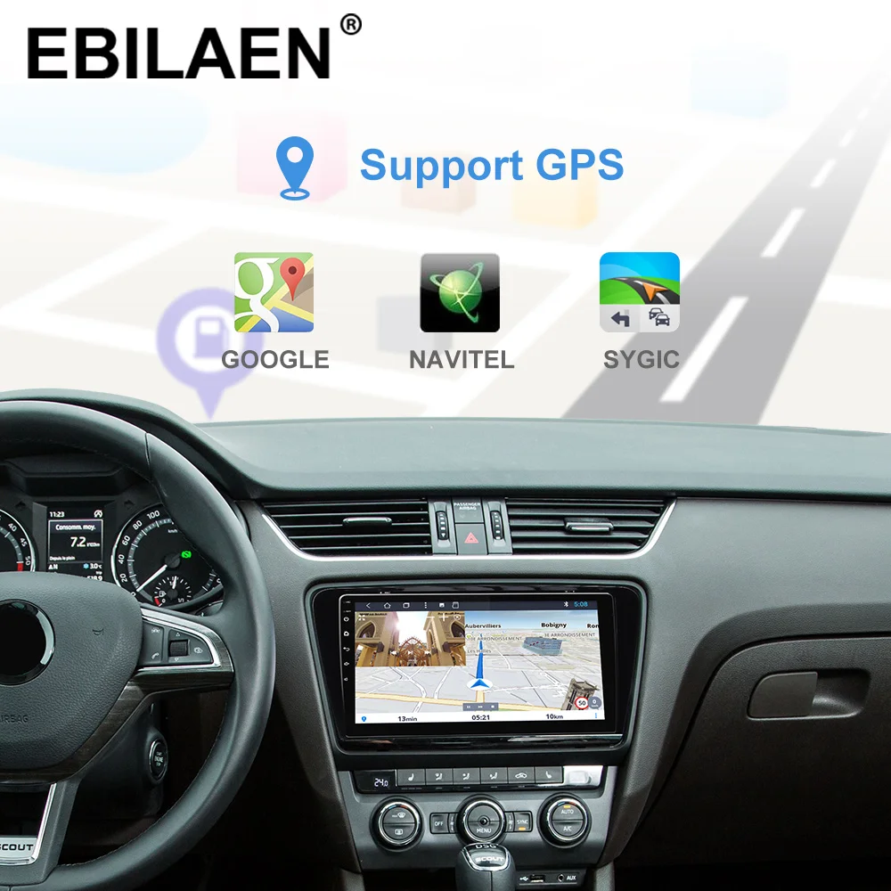 EBILAEN автомобильный DVD мультимедийный плеер для Skoda Octavia A7 III 3- 2din Android 9,0 радио Автоматическая навигация gps камера заднего вида