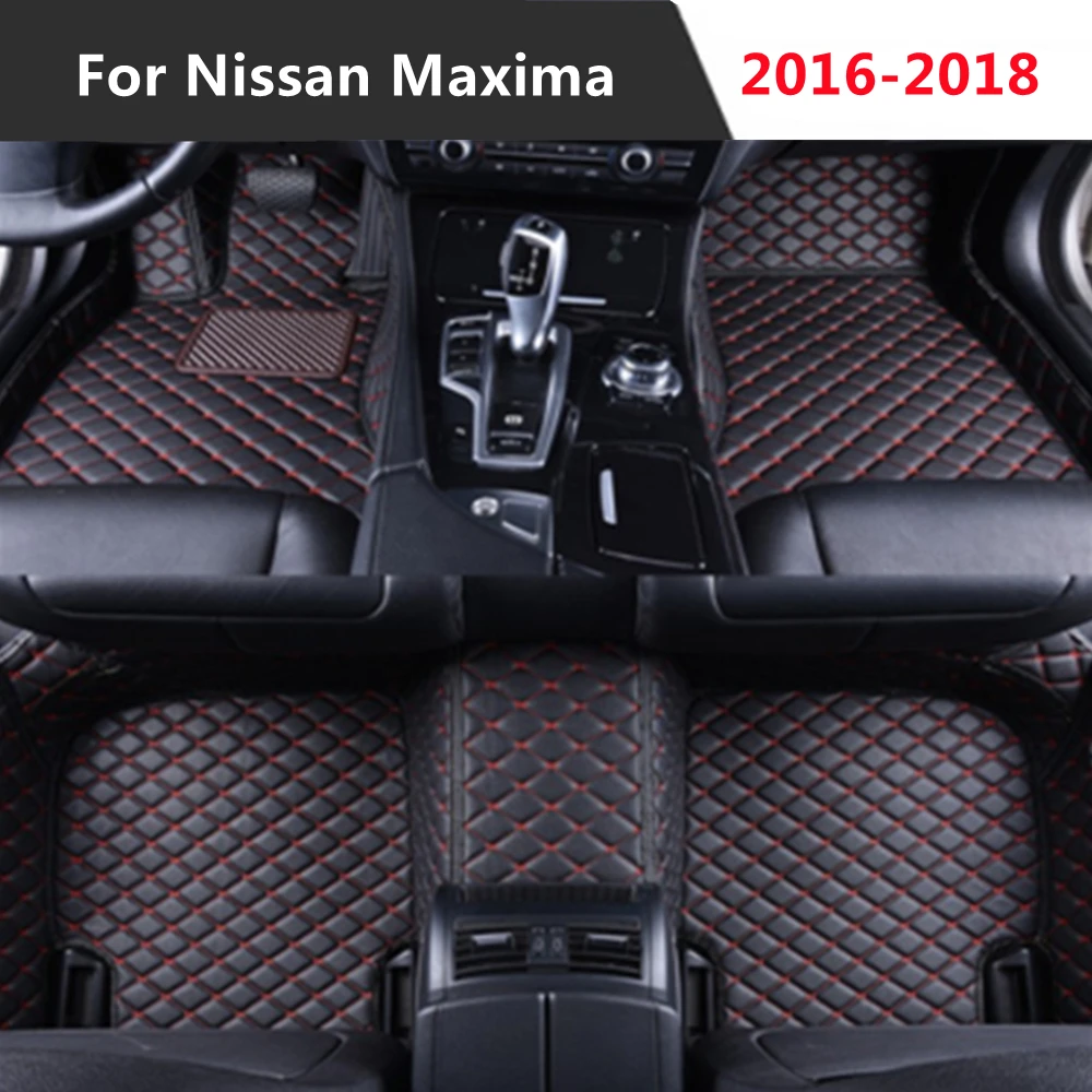 

For Nissan Maxima (2016-2018) 2017 all years Leather Custom Auto Car Floor Mat Foot mat Car Styling Custom Fit