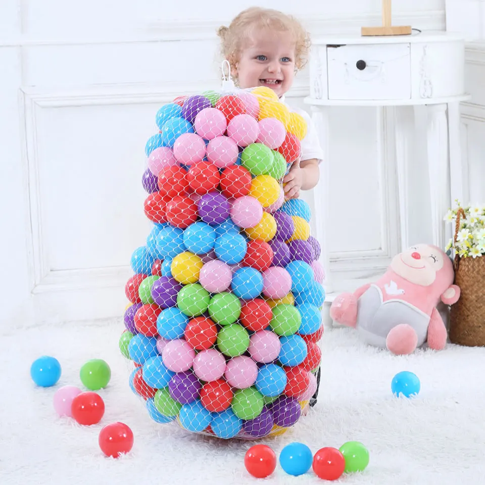 

300 шт./лот надувные шарики, игрушки, экологичные красочные шарики для бассейна, мячи из мягкого пластика для сухого бассейна, диаметр 5,5 см