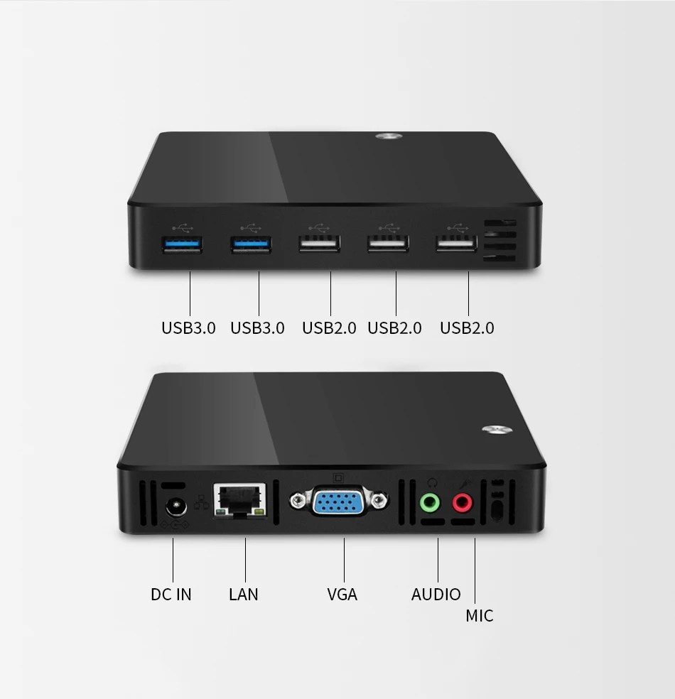 XCY карманный мини ПК Intel Celeron 1007U Мини компьютер Windows 10 HTPC tv Box 300 м Wifi HDMI USB мини ПК компьютер пластик