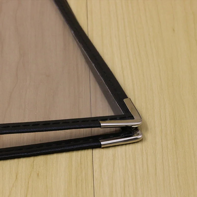 

15 Pack of Menu Covers - Single Page, 4 View, Fits 8.5 x 11 Inch Paper - Restaurant Menu Covers