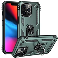 armor anti fall phone case for iphone 12 mini 11 pro xs max xr x 8 7 6s 6 plus se 2020 car magnetic holder cover ring stand case
