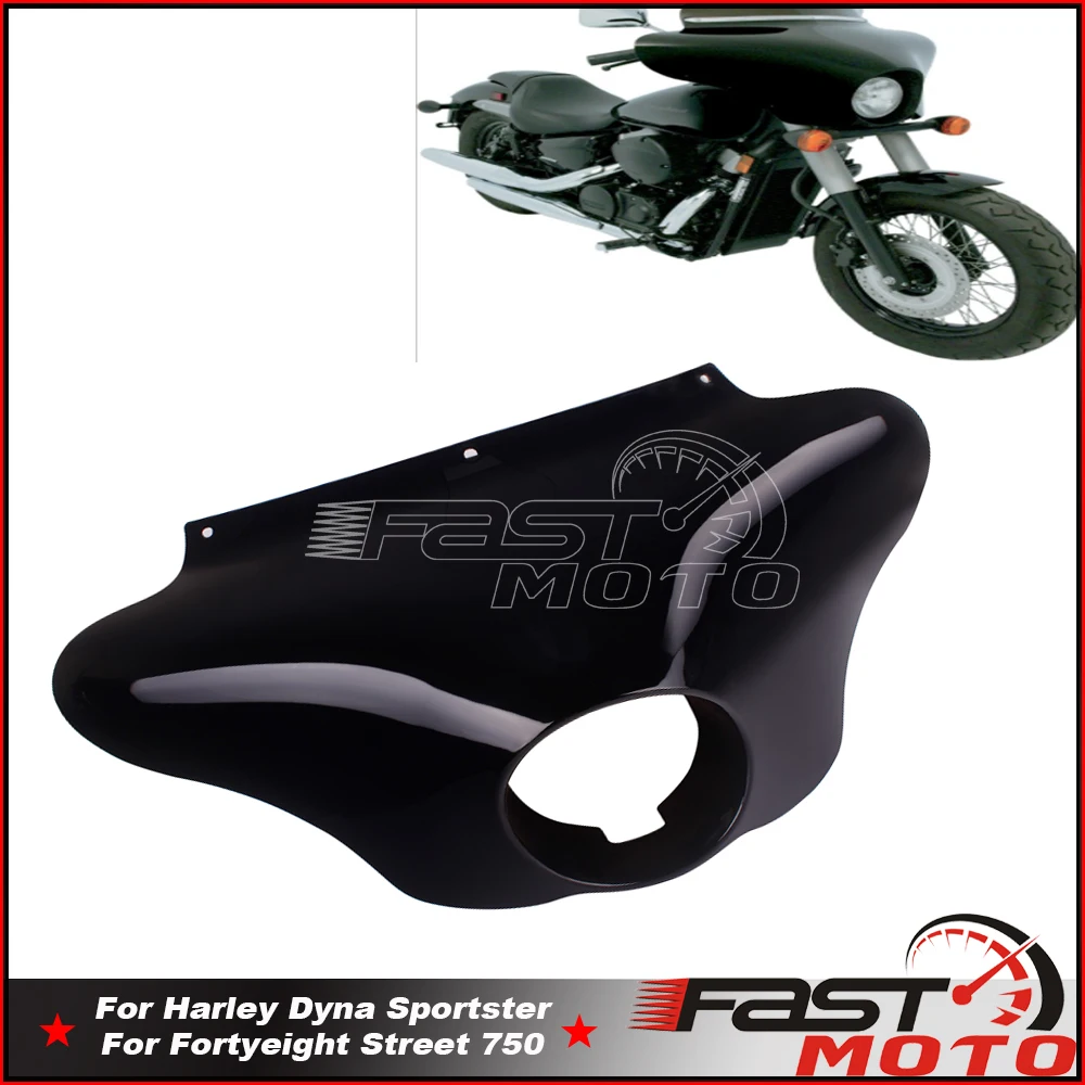 

Detachable Front Outer Batwing Fairing For Harley Street 750 Sportster XL 883 1200 Dyna Low Rider Fat Bob Headlight Cowl Mask