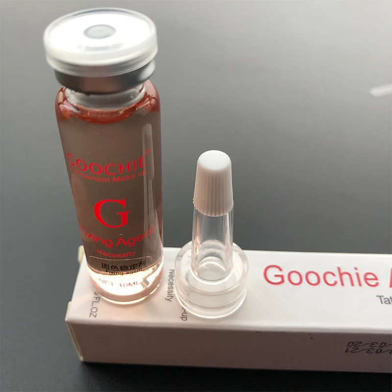 Goochie Профессиональный Перманентный макияж Пигментные чернила для татуажа бровей/Подводка для глаз/губ фликинг агент чернила PMU цвет татуировка Блокировка эссенция