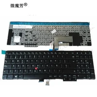 new spanish laptop keyboard for lenovo ibm thinkpad w540 w541 w550s t540 t540p t550 l540 edge e531 e540 sp keyboard no backlight