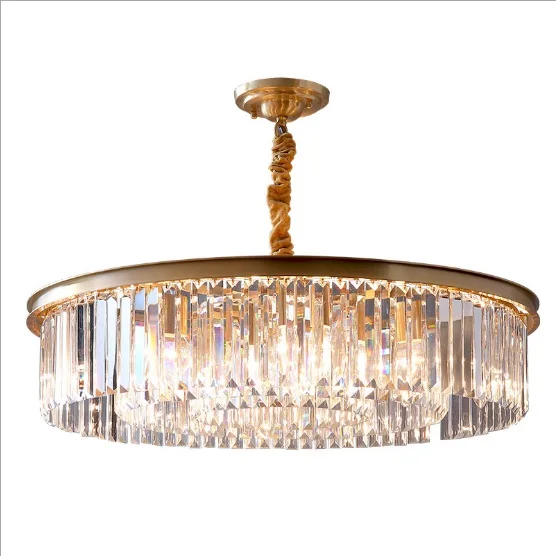 2019 new all-copper light luxury crystal lamp living room gas ceiling restaurant bedroom | Лампы и освещение
