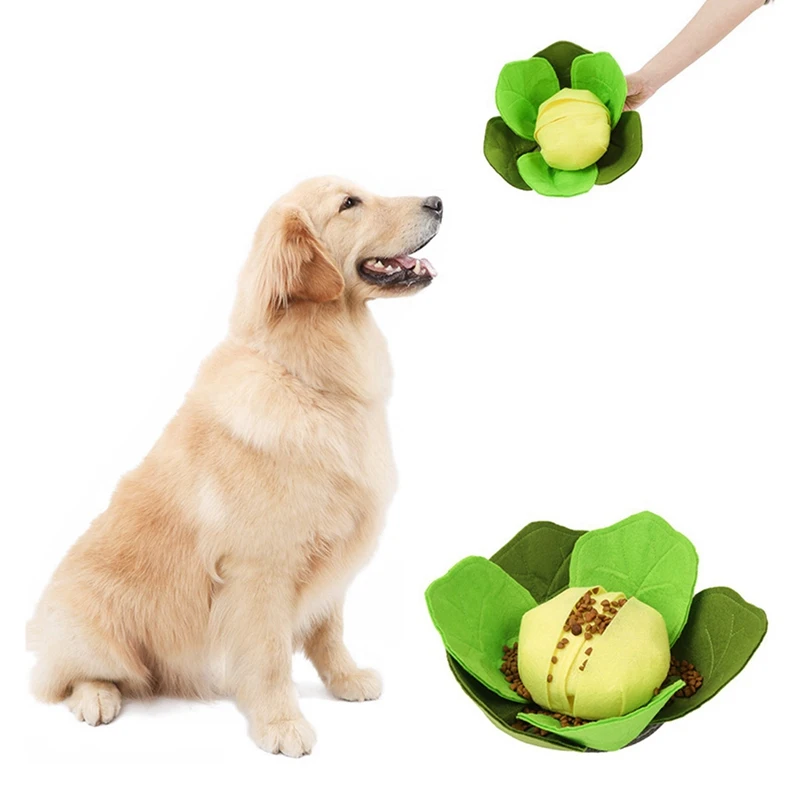 Pet Еда запах мяч интерактивный плюшевый игрушки для собак Pad Моющиеся