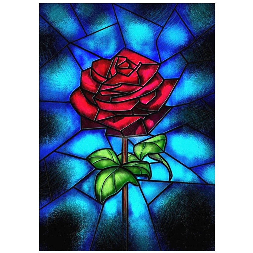 

Cartoon Flowers Rose Sunflower DIY Full Diamond Mosaic Diamond Painting Diamond Embroidery Complete Kit Home Wall