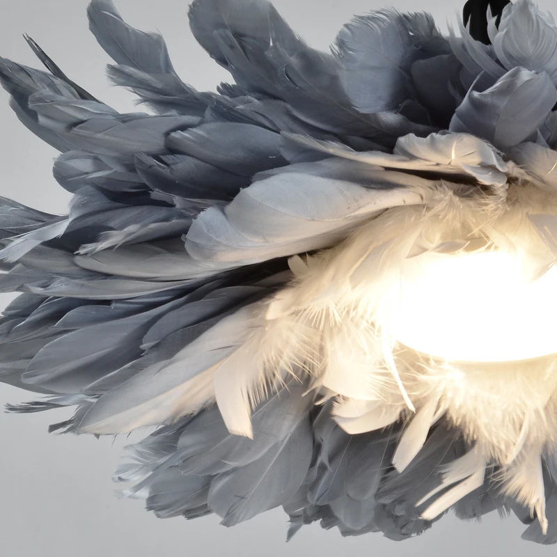 Светодиодный подвесной светильник с гусиным пером для спальни столовой бара