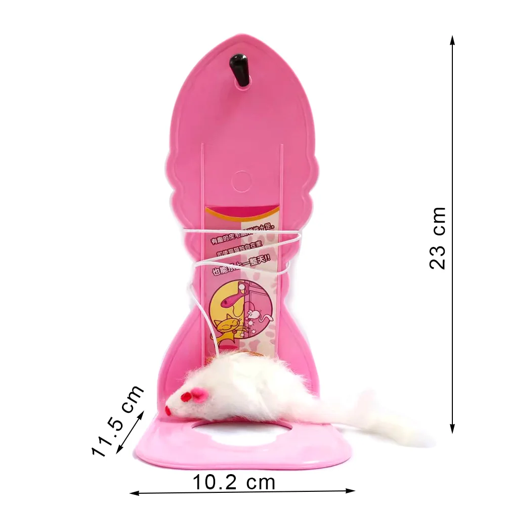 

Игрушка для кошек, самовозбуждающаяся висячая мышь с веревкой, выдвижная забавная палочка для кошек, Интерактивная игрушка для котят