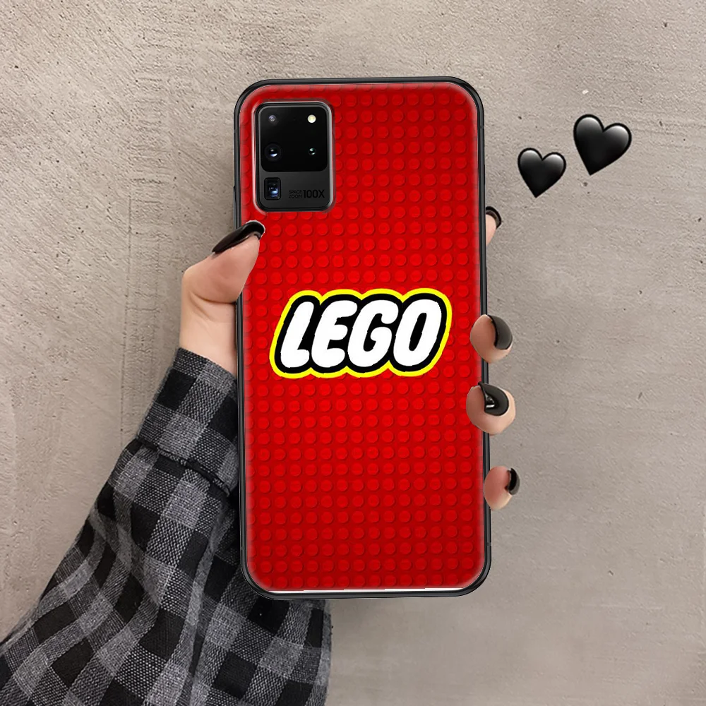 

legos cartoon Phone case For Samsung Galaxy Note 4 8 9 10 20 S8 S9 S10 S10E S20 Plus UITRA Ultra black luxury cell cover