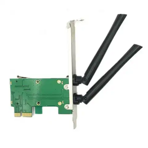 Сетевой адаптер, плата NIC преобразователь, используемый для Wi-Fi Mini PCI-E к PCI-E1X, беспроводная сетевая карта и устройства, поддержка кабеля, адап...