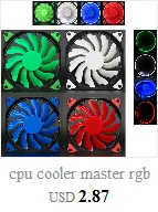 Кулер для процессора master rgb охлаждающий вентилятор для процессора охлаждающий кулер вентилятор Радиатор 7 лопастей для Intel LGA 775 1155 1156 AMD 754 AM2
