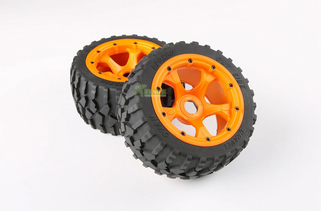 Передний и задний гравийный комплект шин с высокопрочной нейлоновой ступицей