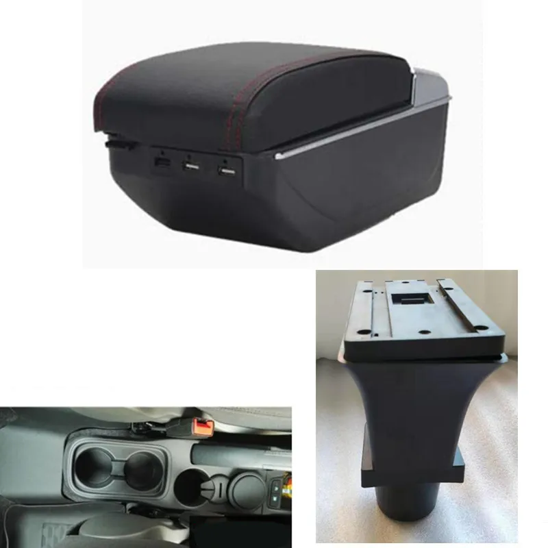 Для ford Ka + Plus подлокотник коробка зарядка через usb увеличивает двухслойный