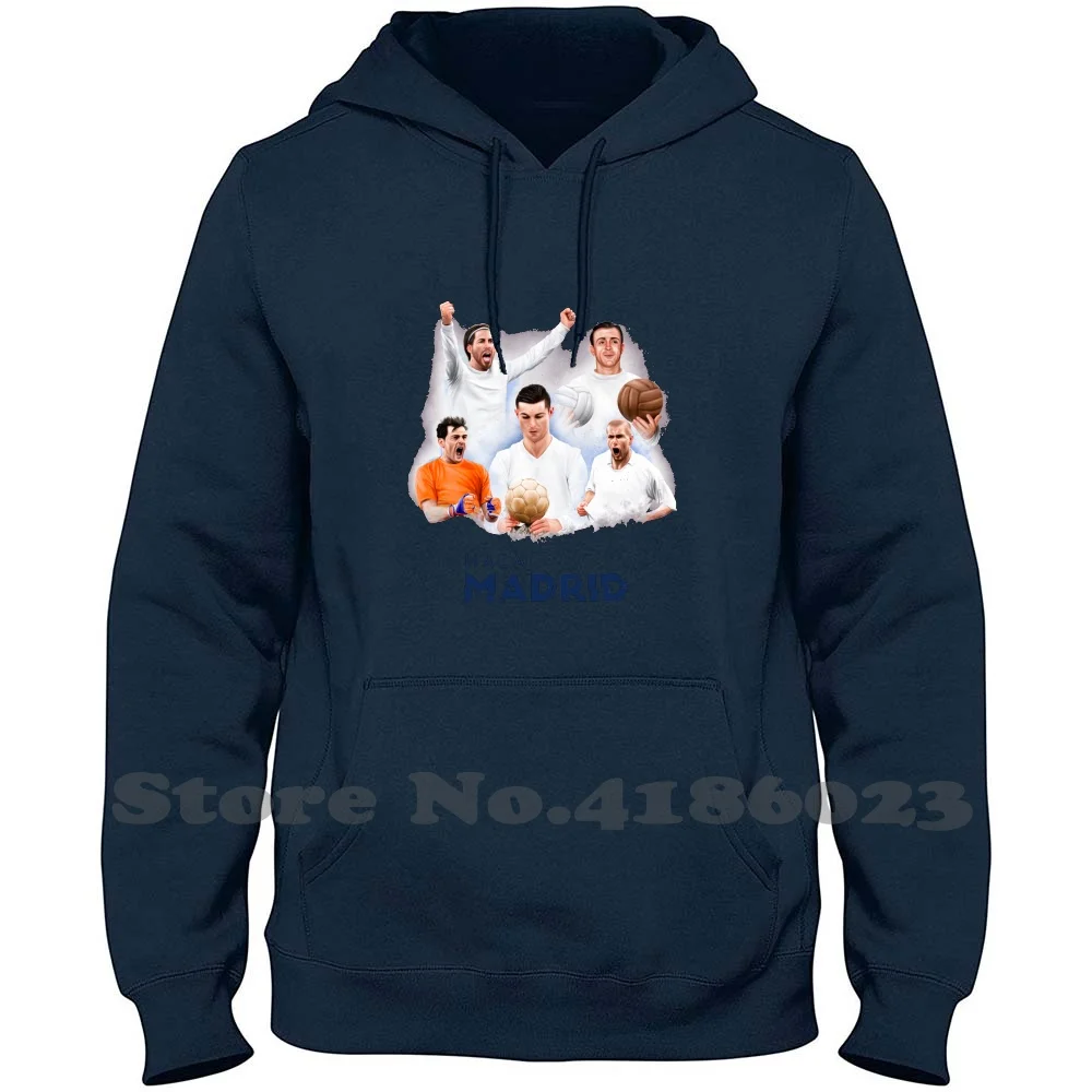 

Толстовка с длинным рукавом и принтом легенды, толстовка Iker Casillas Zidane Sergio Ramos Di Роналду Мадрид, футбол, футбол