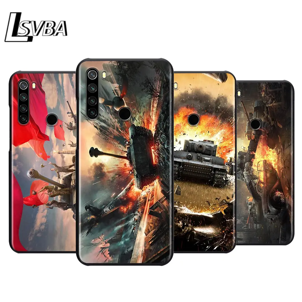 Силиконовый чехол World Of Tanks для телефона Xiaomi Redmi Note 9 9S Max 8T 8 7 6 5 Pro 5A 4X 4 мягкий черный