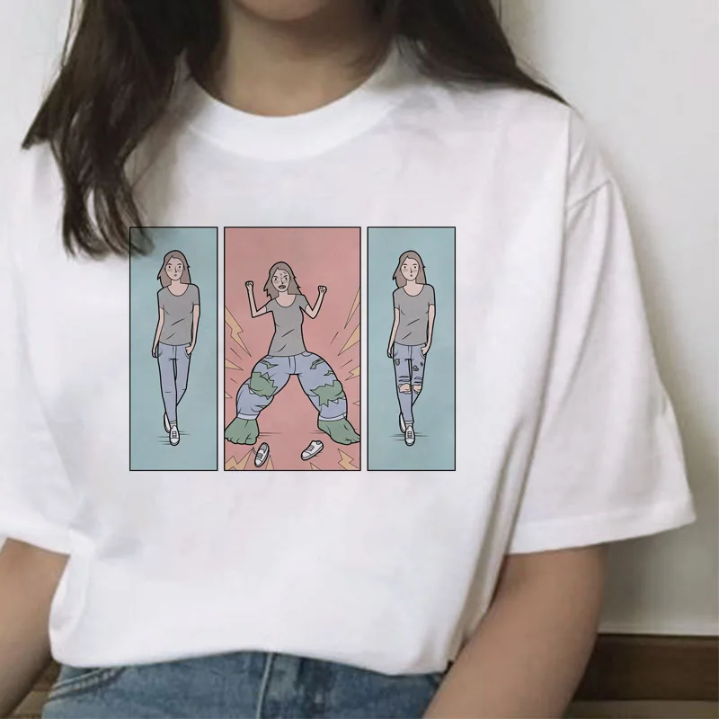 Новый японских комиксов письмо головоломки для печати белая футболка пародия