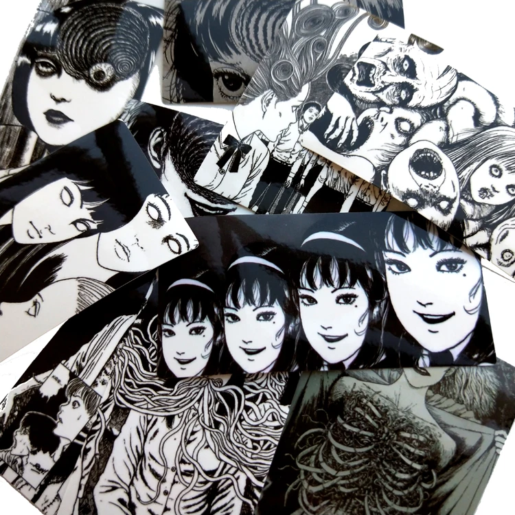 10 шт. другая наклейка для автомобиля Tomie Revenge черный и белый ноутбука велосипед