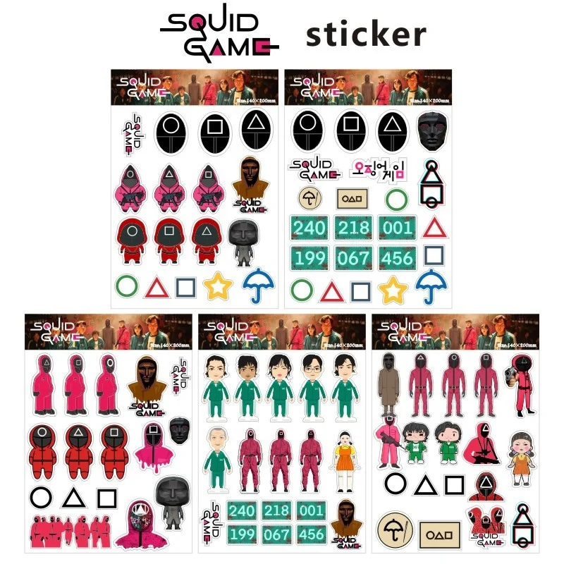 

Anime Squid Game Squid Game Stickers, Stickers, Lee Jung Jae’s New Cartoon Peripherals Role Playing Gifts
